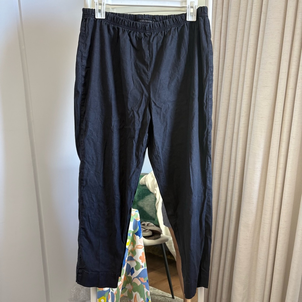 Cut Loose women's black linen Joggers